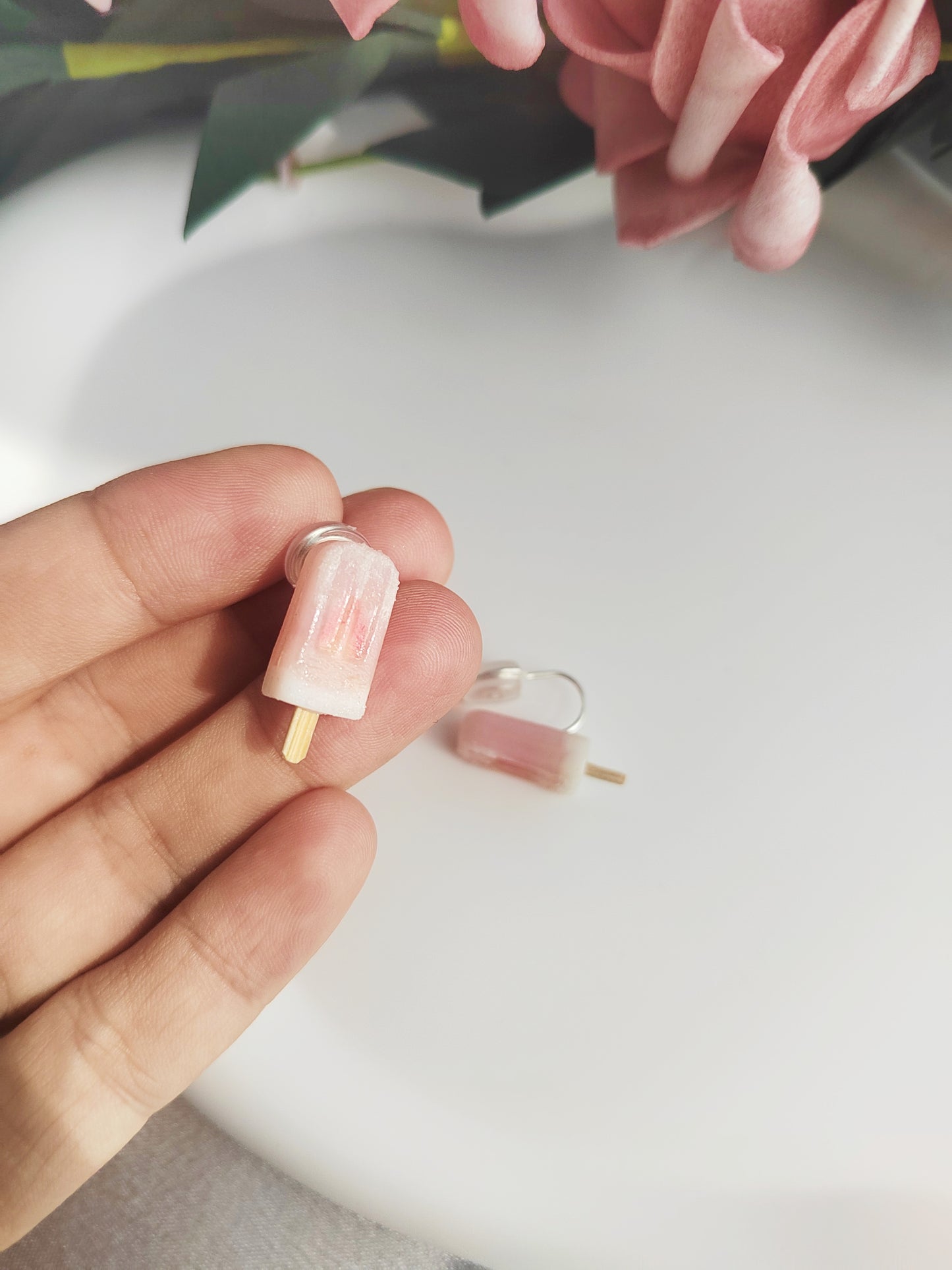 Mini Ice Pop Clip-On Earrings – Polymer Clay Stud Non-Pierced Ear Clips