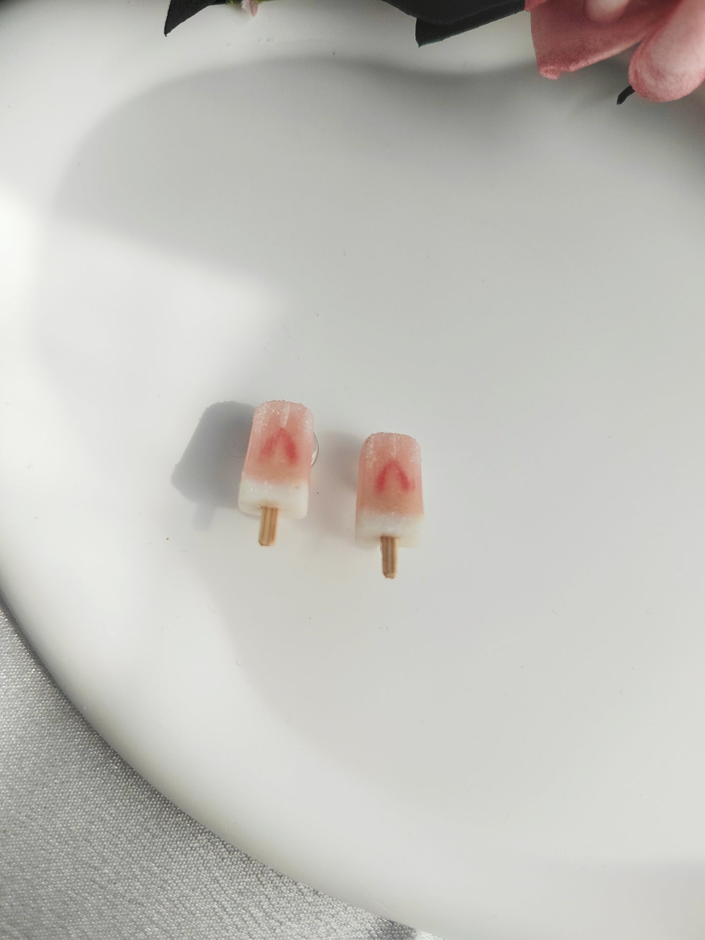 Mini Ice Pop Clip-On Earrings – Polymer Clay Stud Non-Pierced Ear Clips