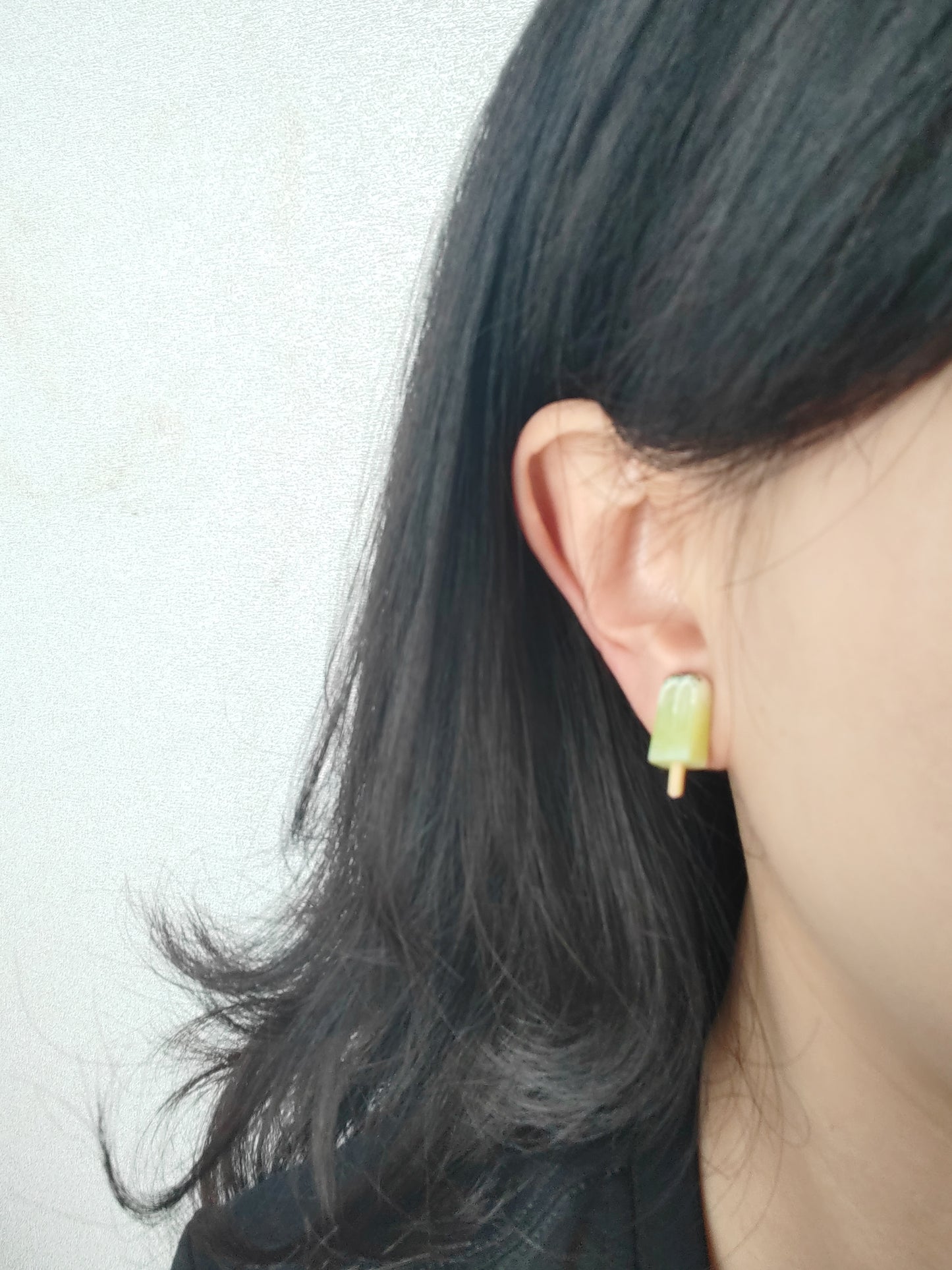 Mini Ice Pop Clip-On Earrings – Polymer Clay Stud Non-Pierced Ear Clips