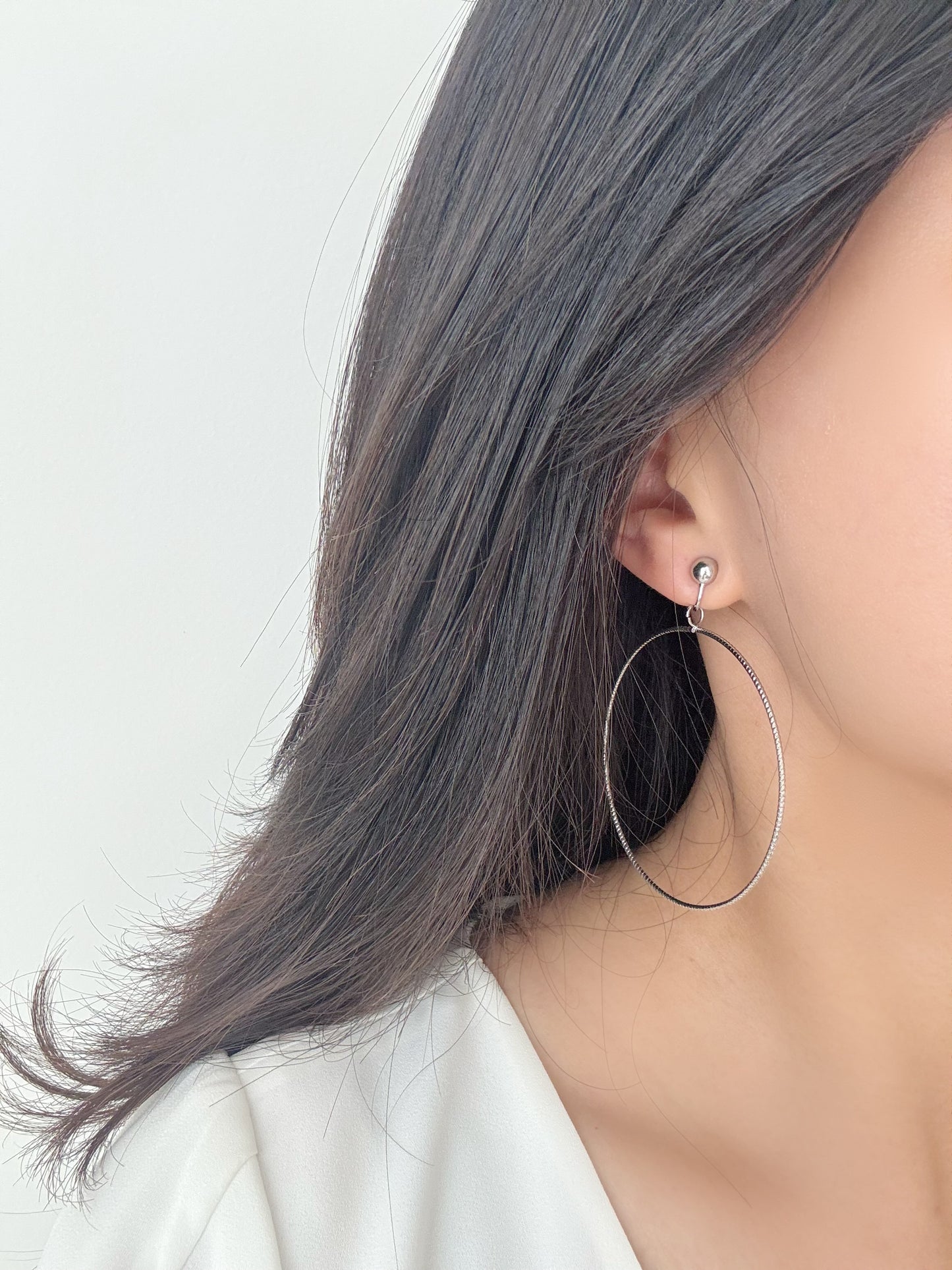 Large Hoop Clip-On Earrings – Gold/Silver Non-Pierced Ear Clips